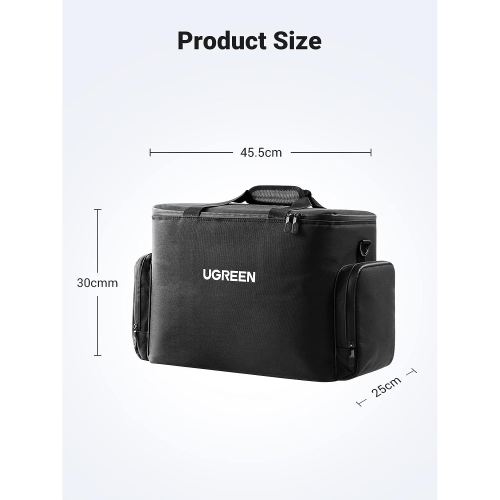 UGREEN Hard Carrying Case Bag for PowerRoam 1200 Black (15237) - 2