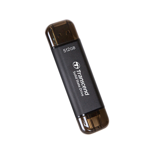 Transcend 512GB ESD310C USB-A & USB-C 3.2 Gen2 Portable SSD /TS512GESD310C/ - 2