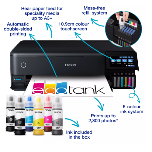 Epson EcoTank L8188 A3+ Wi-Fi Ink Tank Photo Printer - 4