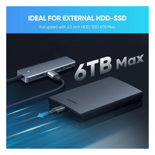 UGREEN USB-C to 4-Port HUB with PD (70336) - 3