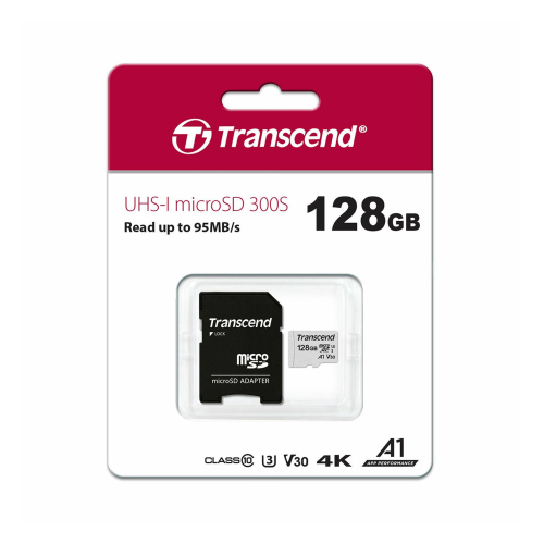Transcend 128GB 300S UHS-I XC 95MB/s Micro SD Memory Card /TS128GUSD300S/ - 2