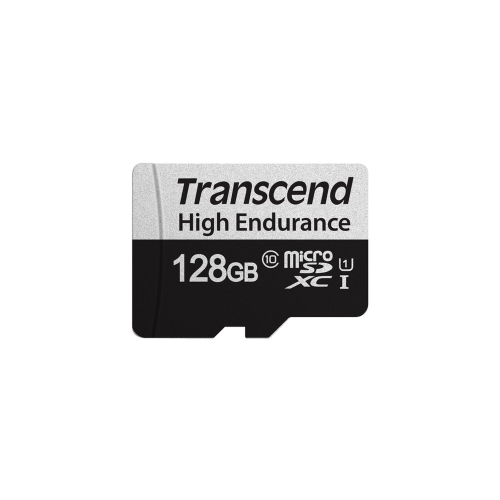 Transcend 128GB High Endurance 350V UHS-I XC 100MB/s Micro SD Memory Card with SD adapter /TS128GUSD350V/ - 2