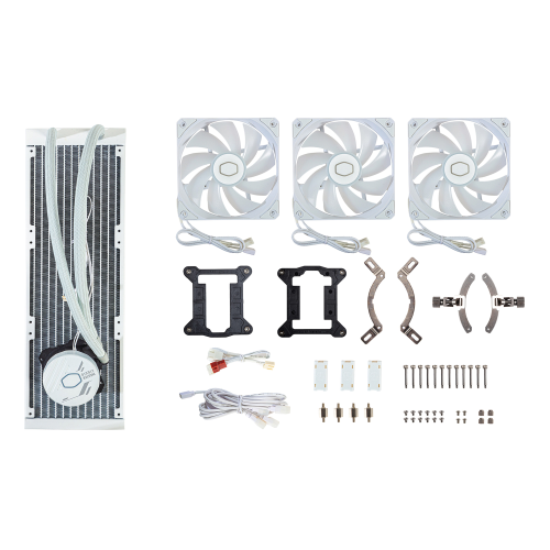 Cooler MasterLiquid ML360L Core ARGB Liquid Cooler, White - 4