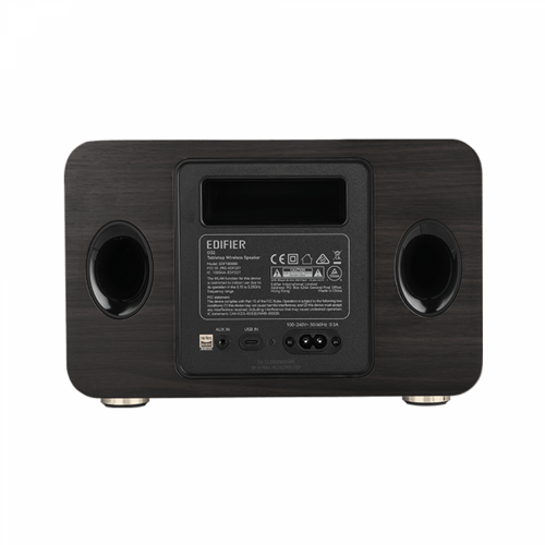 Edifier D32 Tabletop Wireless Speaker, Black Walnut - 4