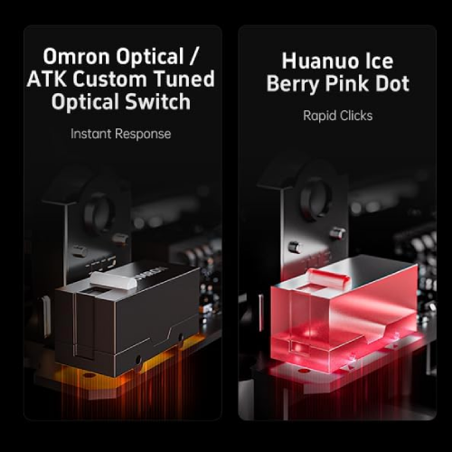 ATK A9 PLUS Wireless Gaming Mouse, Black - 3