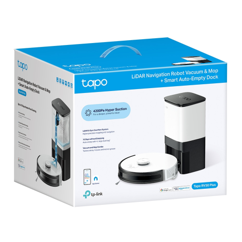 Tapo RV30 LiDAR Navigation Robot Vacuum & Mop - 8