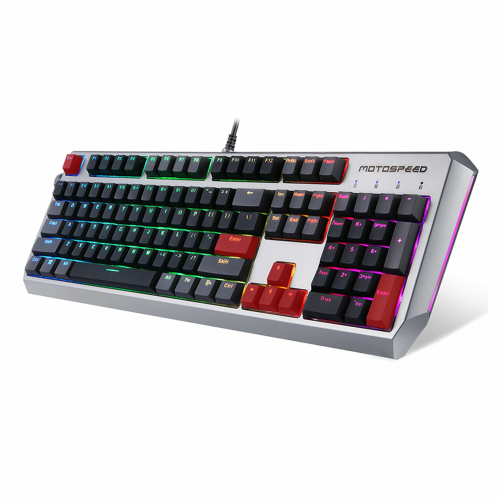 Motospeed CK80 Wired Gaming Mechanical Keyboard, Grey - 2