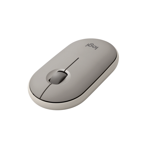 Logitech M350 Pebble Silent Wireless Mouse with Bluetooth, Sand - 2
