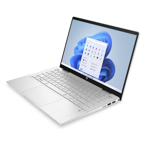 HP Pavilion X360 14-ek1085TU Intel Core i7-1355U, 8GB DDR4 3200MHz RAM, 512GB PCIe NVMe M.2 SSD, Intel Iris Xe Graphics, 14-inch IPS FHD, Multi Touch, Win10 Home, Natural Silver - 3