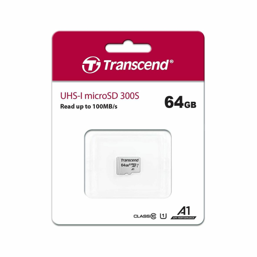 Transcend 64GB 300S UHS-I XC 95MB/s Micro SD Memory Card /TS64GUSD300S/ - 2