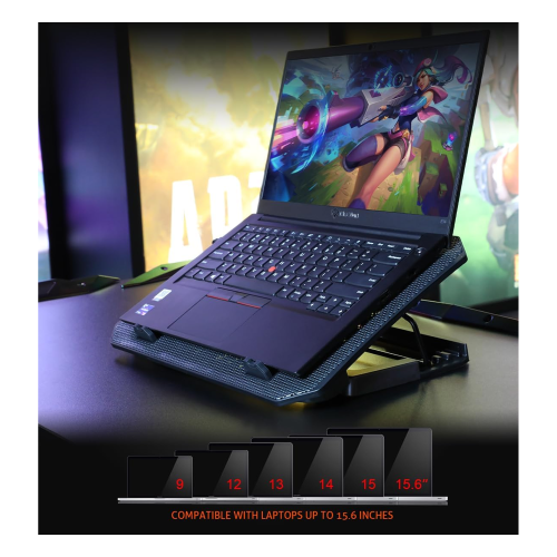Meetion CP3030 Gaming Laptop Cooler Stand up to 15.6-inch - 3