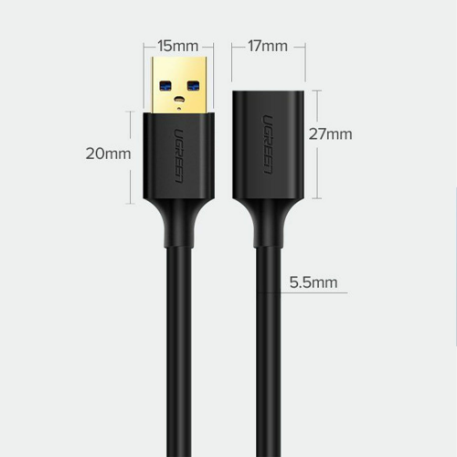 UGREEN USB 3.0 Extension Cable 1.5m (30126) - 4