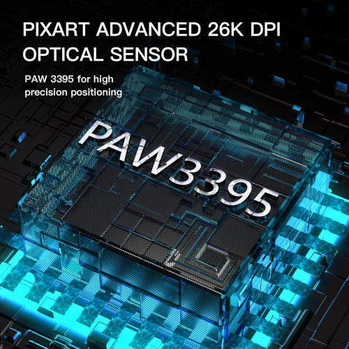 Motospeed Darmoshark N3 Wireless, Wired and Bluetooth Tri-Mode Optical Gaming Mouse, Black - 4