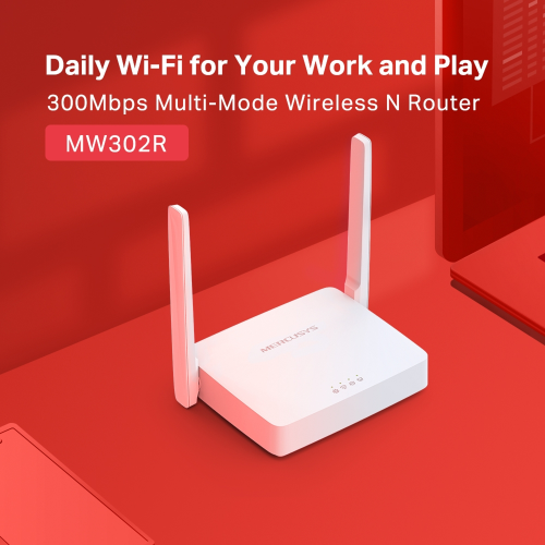 Mercusys MW302R 300Mbps Multi-Mode Wireless N Router - 3