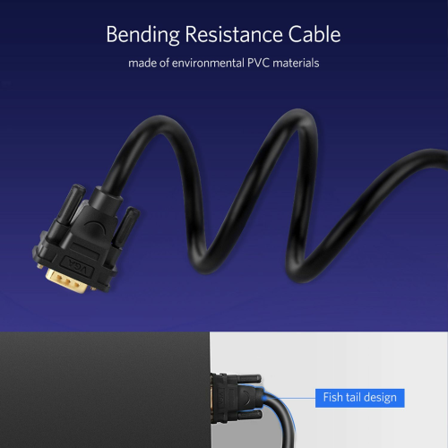 UGREEN VGA Male to Male 3m Cable (11631) - 4