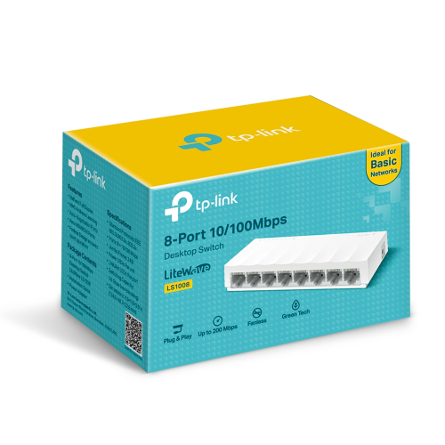 TP-Link LS1008 8-Port 10/100Mbps Desktop Network Switch / Свич салаалагч , Сүлжээний Төхөөрөмж / - 4