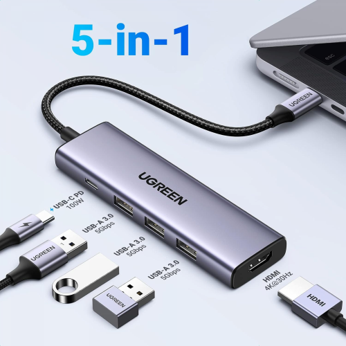UGREEN 5-in-1 Multi Function USB-C HUB (15596) - 2
