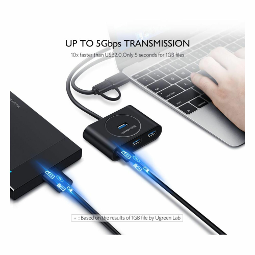 UGREEN USB 3.0 to 4-Port Desktop HUB 0.5m (20290) - 3