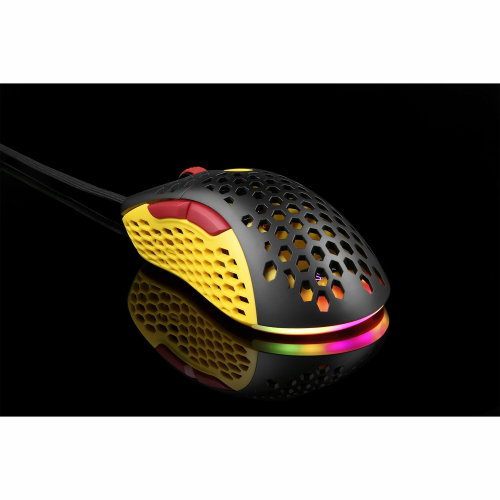 Motospeed V100 Air Wired RGB Backlight Gaming Mouse, Black and Yellow - 4