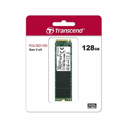 Transcend 128GB 110S NVMe PCIe Gen3 M.2 2280 Internal SSD /TS128GMTE110S/ - 4