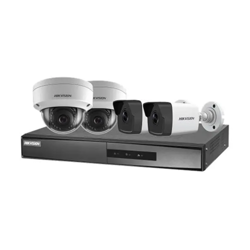 Hikvision 2MP Dome & Bullet Camera PoE Kit NK42E3H-1T(WD)