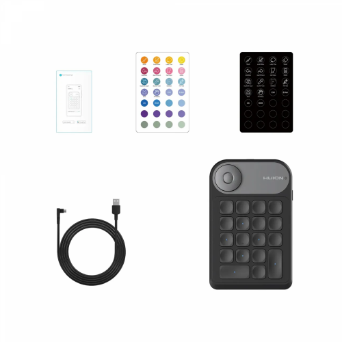 Huion Keydial Mini K20 Wireless Bluetooth Controller - 6