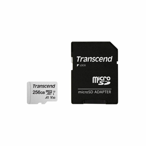 Transcend 256GB 300S UHS-I XC 95MB/s Micro SD Memory Card with SD adapter /TS256GUSD300S-A/ - 2