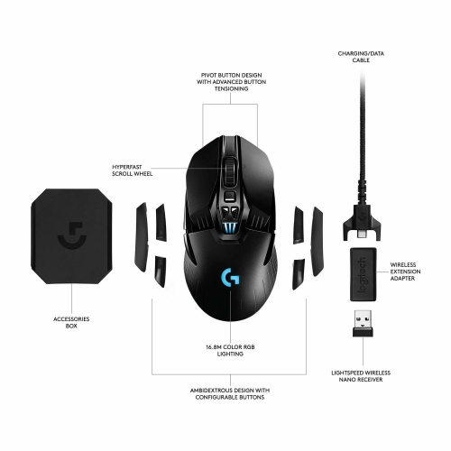 Logitech G903 Lightspeed Wireless Gaming Mouse - 3