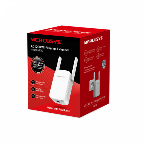 Mercusys ME30 AC1200 Wi-Fi Range Extender - 3