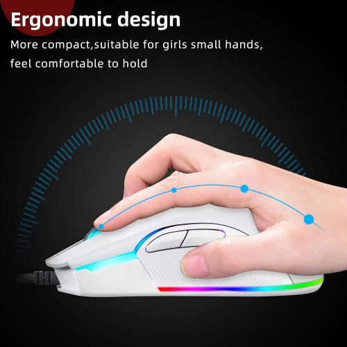 Motospeed V70 USB Wired Gaming Mouse, Lynn Vision - 3