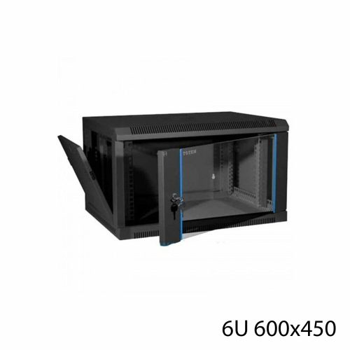 Toten 6unit W2.6406 wall mounted cabinet, 600*450*6U with glass