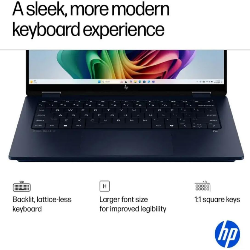 HP OmniBook X Flip 2-in-1 Laptop 14-FM0065TU Intel Core Ultra 7-256V, 16GB LPDDR5x RAM, 512GB PCIe Gen4 NVMe M.2 SSD, Intel Arc 140V Graphics, 14-inch 2K IPS Multi-Touch, Win11 Home, Meteor Silver Aluminum - 5