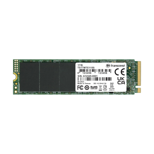 Transcend 1TB 115S NVMe PCIe Gen3 M.2 2280 Internal SSD /TS1TMTE115S/