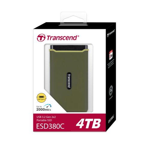 Transcend 4TB ESD380C USB 3.1 Gen2 Type-C Portable SSD /TS4TESD380C/ - 4