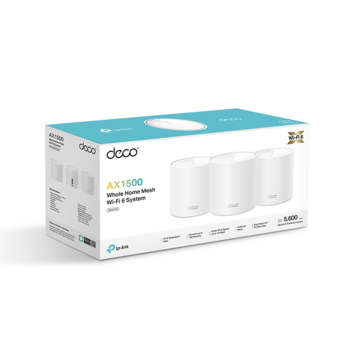TP-Link Deco X10 (3-pack) AX1500 Whole Home Mesh Wi-Fi 6 System - 4