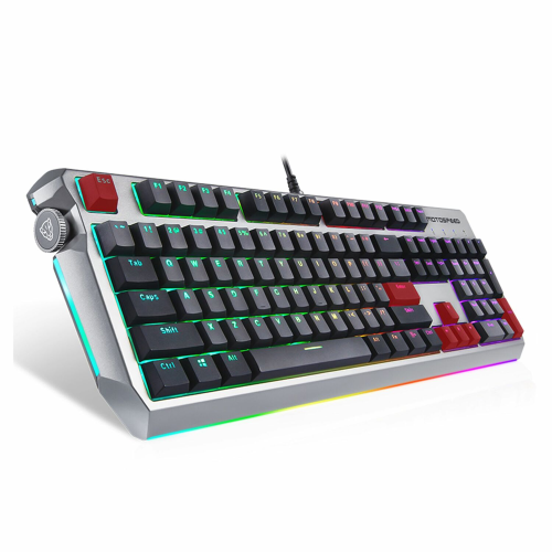 Motospeed CK80 Wired Gaming Mechanical Keyboard, Grey - 3