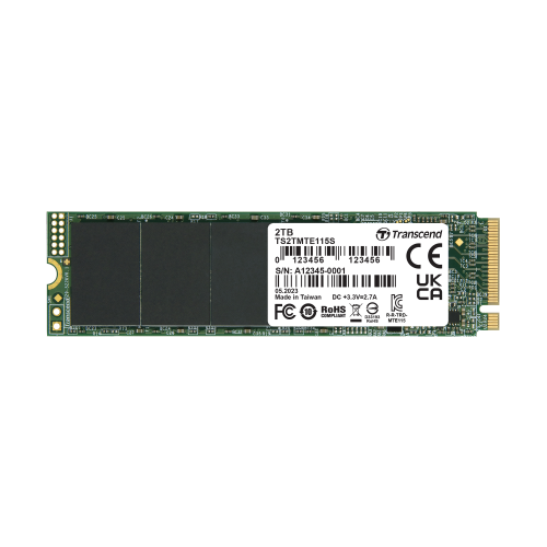 Transcend 2TB 115S NVMe PCIe Gen3 M.2 2280 Internal SSD /TS2TMTE115S/