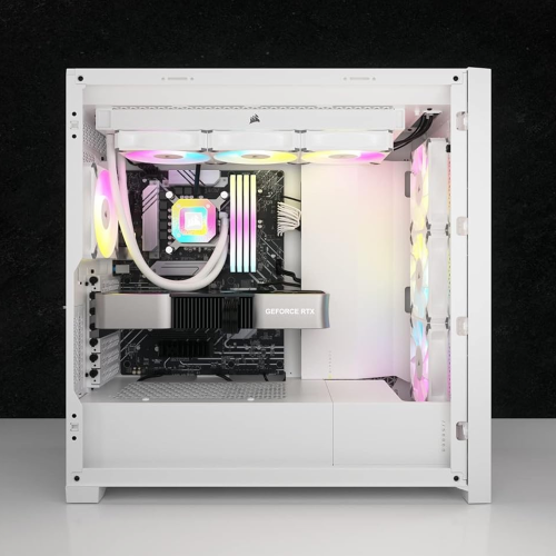 Corsair 5000D AIRFLOW Tempered Glass Mid-Tower ATX Case, White - 2