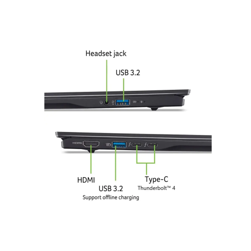 Acer Swift 16 AI SF16-51-511A Intel Core Ultra 5-226V, 16GB DDR5 RAM, 512GB PCIe Gen4 SSD, Intel Graphics, 16-inch 120Hz 3K OLED, Win 11 Home, Steam Blue - 4