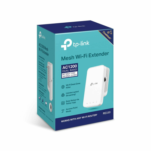 TP-Link RE330 AC1200 Dual-Band Wireless Mesh Wi-Fi Range Extender - 4