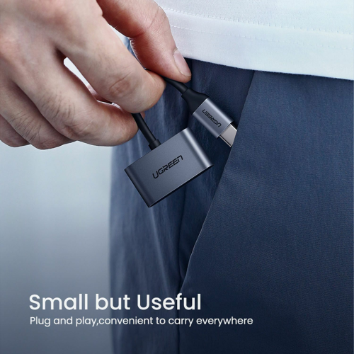 UGREEN USB-C to Dual USB-C Port Converter (60165) - 5