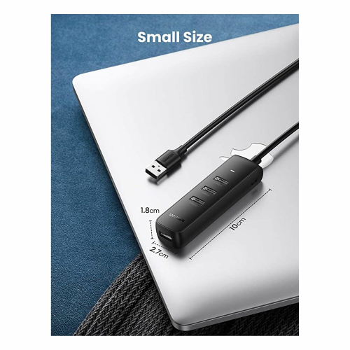 UGREEN 4-Port USB 3.0 Hub 25cm, Black (10915) - 2