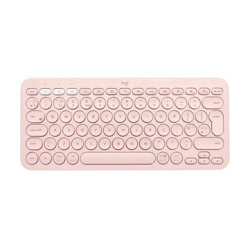 Logitech K380 Multi-Device Bluetooth Keyboard, Rose