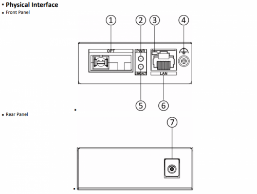 Hikvision Gigabit Bidirectional Tx1310nm/Rx1550nm Media Converter, 3km DS-3D501T-3 - 2