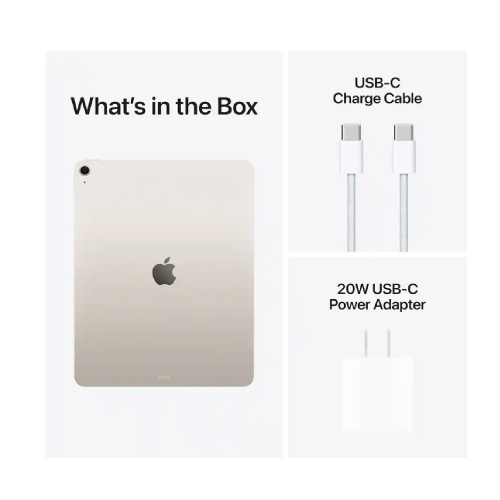 Apple iPad Air 13-inch (2025) M3-chip Wi-Fi + Cellular 128GB, Starlight / MCJ14 / / Таблет / - 4