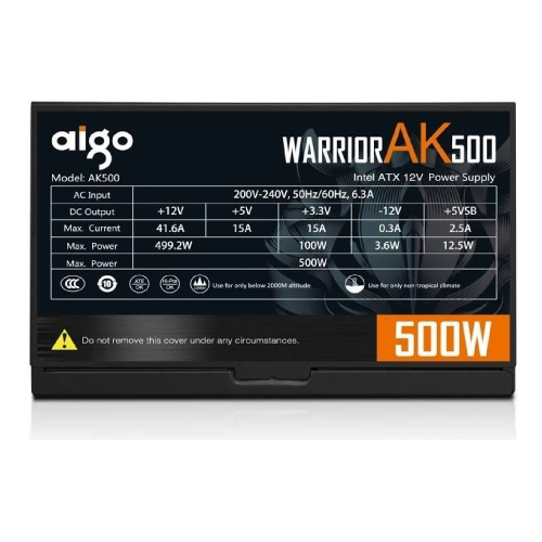 Aigo Power 500W Dark Knight 650DK Desktop Power Supply / Тэжээлийн блок / - 3