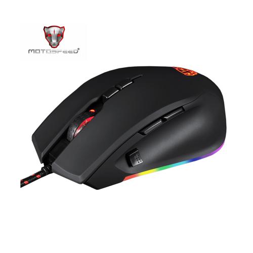 Motospeed V80 Wired RGB Backlight Gaming Mouse Black - 2