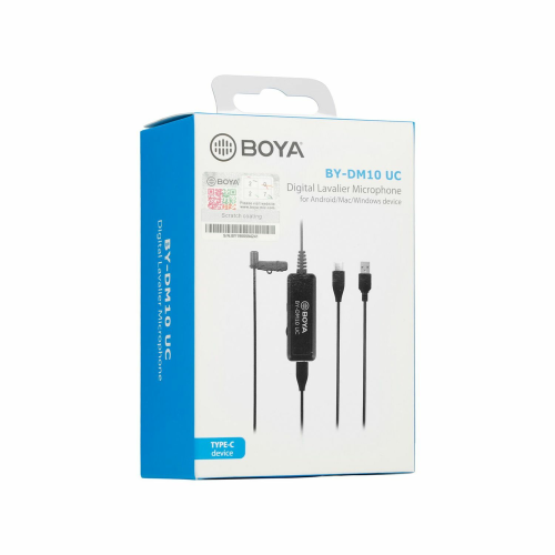 BOYA BY-DM10UC Digital Lavalier Microphone with Monitoring & Android & Type-C and USB Type-A Cables / Микрофон / - 4