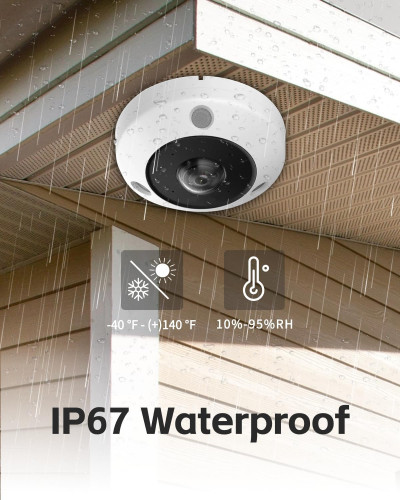 Hikvision 6MP DeepinView Fisheye Network Camera DS-2CD6365G1-IVS / Загасан нүдэт, хяналтын камер / - 5