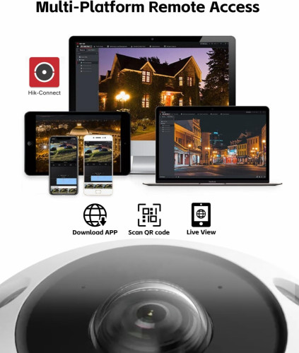 Hikvision 6MP DeepinView Fisheye Network Camera DS-2CD6365G1-IVS / Загасан нүдэт, хяналтын камер / - 6